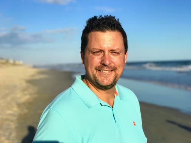 Isaac Baker on the Topsail Island coast